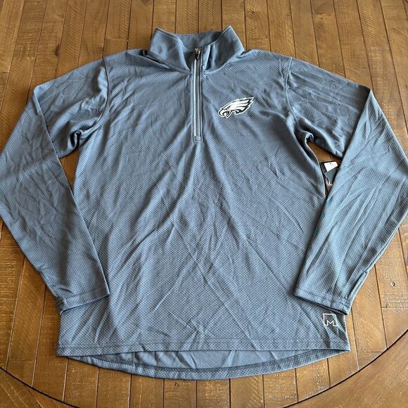 NWT MSX by Michael Strahan Philadelphia Eagles 1/4 Zip Pullover Sz Men's Large - Picture 1 of 8